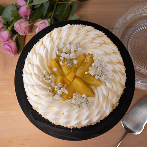 Torta Durazno Crema y Manjar (Disponible en tienda)