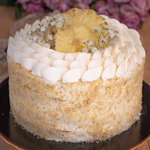 Torta Piña Crema y Manjar